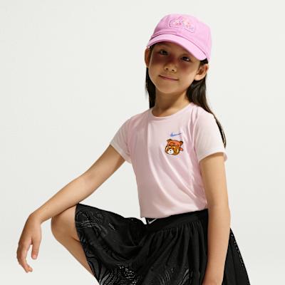 Nike Solid Color Brand Logo Moderate Skirt Summer Kids'
