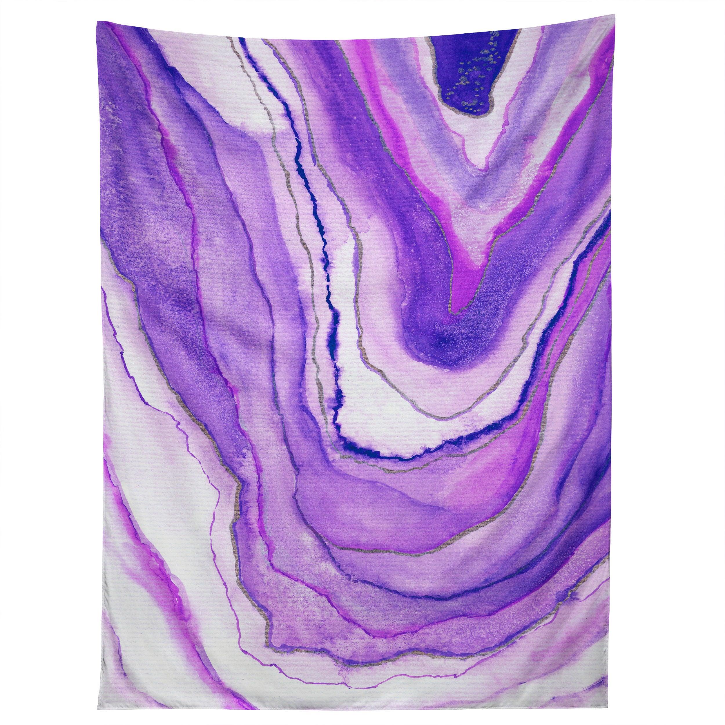 AGATE INSPIRED WATERCOLOR 09 tapestry 75x100