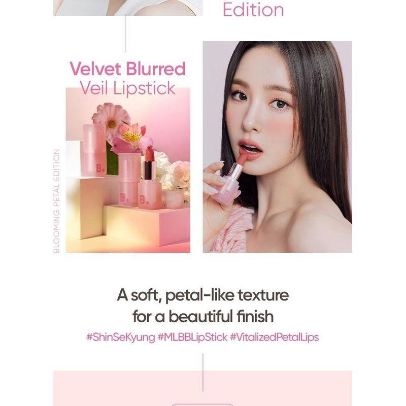 BANILA CO B by banila Batom Velvet Blurred Veil Edição Pétala Florida - 5 Cores