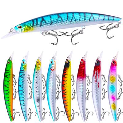 Jerk Minnow Fishing Esca Pesante 13,5 cm/13 g Affondante Long Casting Wobbler Rotanti Crank Per Persico Acqua Salata Pesca
