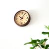 KATOMOKU Muku Clock 20 Walnut Wall Clock with Continuous Second Hand km-136WA 220mm (Quartz Clock)