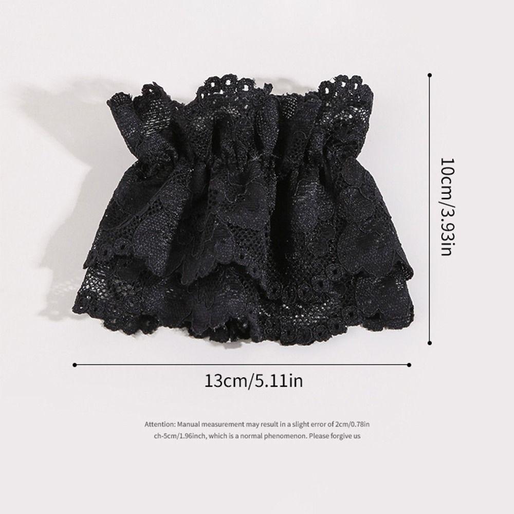Costume Accessory Fake Cuff Lace Ruffled Wrist Lace Cuff Fake Sleeves Cuffs  Stage Performance