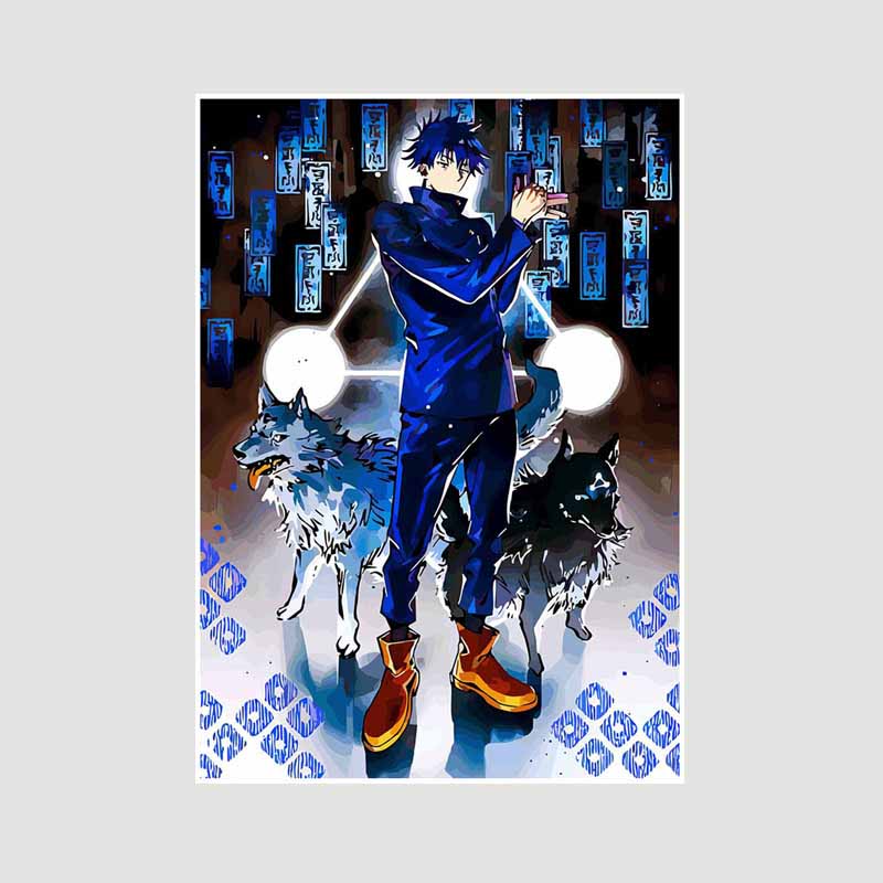 Anime Jujutsu Kaisen Posters Aesthetic White Paper Satoru Gojo Nobara Kugisaki Poster Wall Art Painting Study Home Decor Room Bar Decoration Pictures