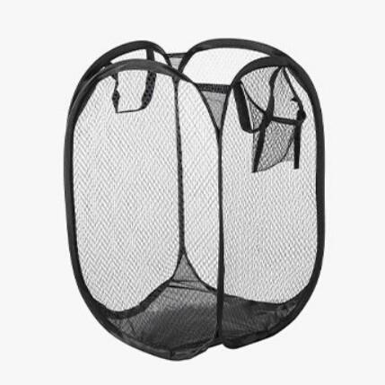 Hot Mesh Dirty Clothes Basket Skeleton Ventilated Foldable Easy Storage Portable Large Capacity Clothes Laundry Basket LIJIAO
