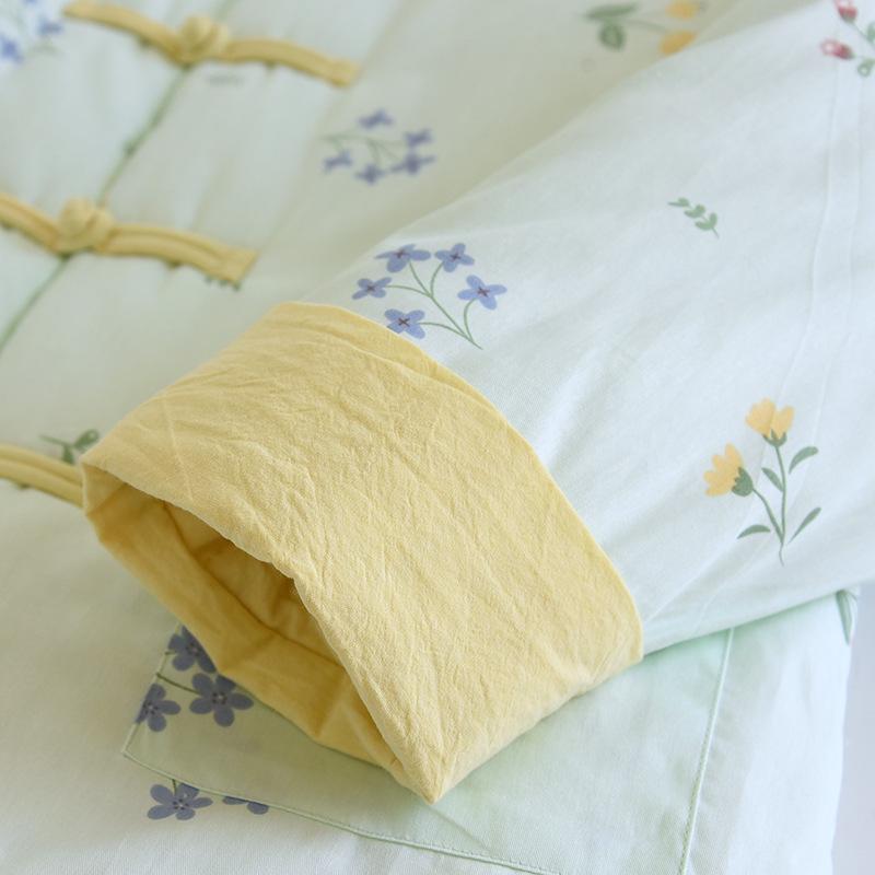 553 Winter Handmade Thick Warm Cotton Jacket for Middle-aged and Elderly Women - New Chinese Style, Shandong Province