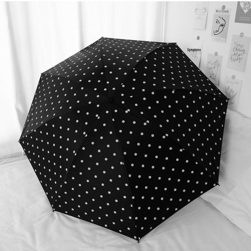 

Автоматический корейский складной зонт - Защита от УФ-лучей, черное покрытие, двойного назначения для солнца и дождя