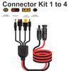 5 4 in 1 Solar Connector to XT60/DC5521/7909/8020 Solar Panel Extension Cable Splitter Power Cord Energy Storage Charging Cable