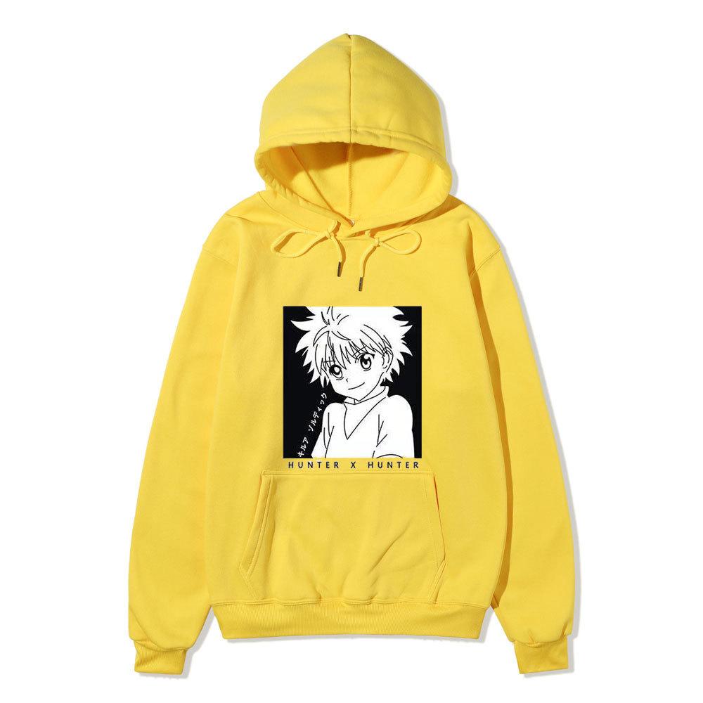 Hunter X Hunter Killua Zoldyck Japanese Anime Hoodie Sweatshirt Casual Unisex Autumn Winter Fleece Streetwear Tops