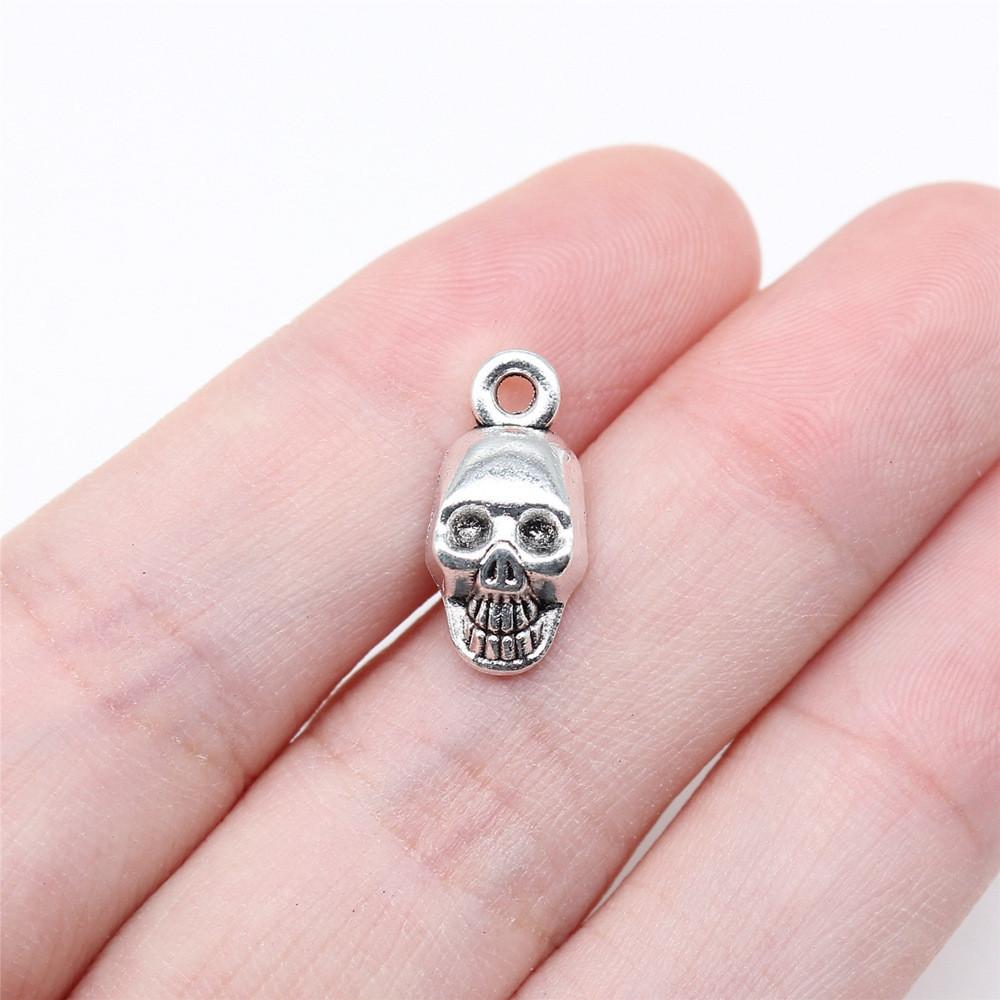 

Подвеска-скелет с подвесками, женская бижутерия, винтажная, своими руками A25-10pcs-16x8mm