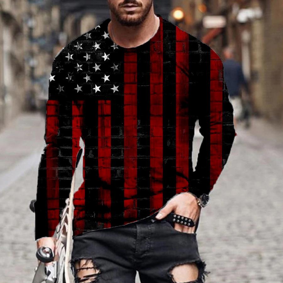 3D tištěná trička pro pánské ležérní graffiti s personalizovaným rukávem pánské triko s dlouhým rukávem plus velikosti O s krkem