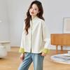 Lente Zomer Nieuwe Stijl Nieuwe Chinese Stijl Satijn Jacquard Shirt voor Dames met Nieuwe Opstaande Kraag Temperament Jasjes