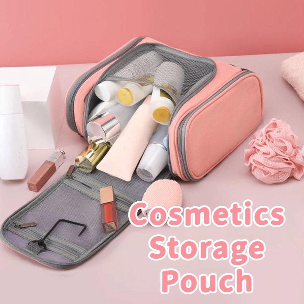 With Hook Women's Makeup Bag Dustproof Hanging Travel Toiletry Bag  Travel Supplies