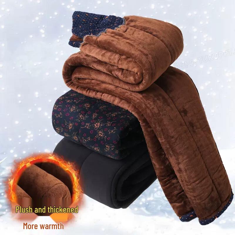 Yuzhaolin Women's Plus Velvet Thermal Leggings