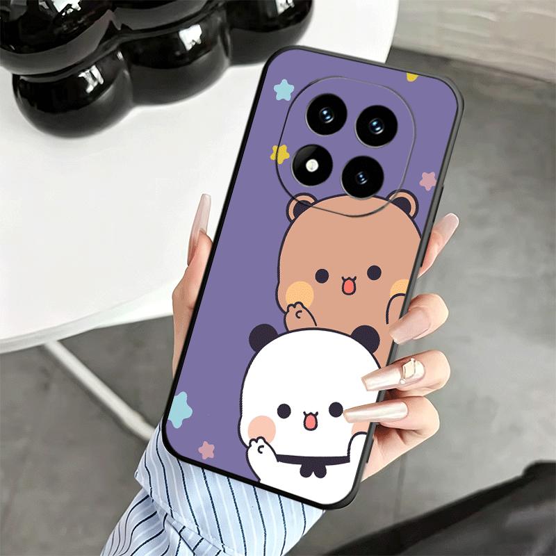 Bubu Dudu Cartoon Cute Soft Phone Case for Xiaomi Redmi Note 12 13 14 15 Pro Plus 11 12S 11S 11T 10 4G Black Cover Back Shell