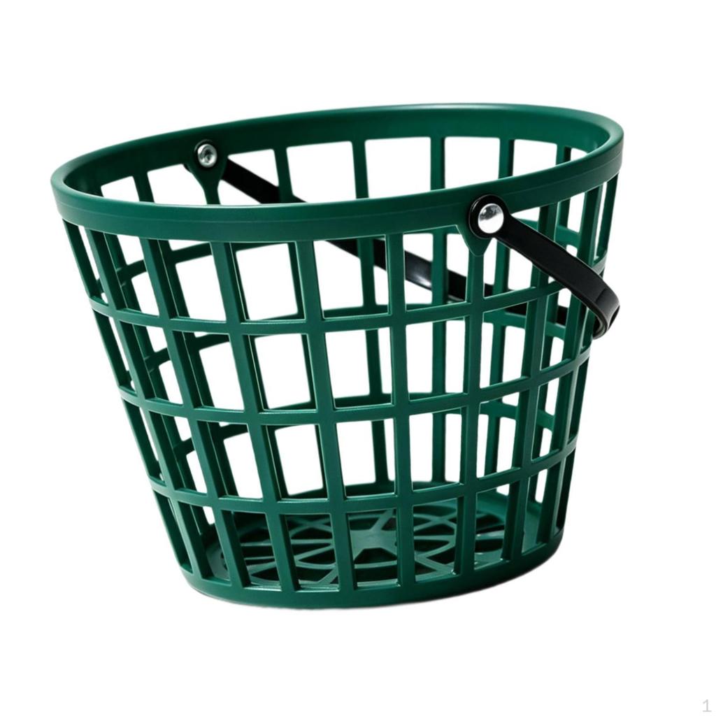 Golf Ball Basket Bucket Convenient Storage Golfball Container Holds 50 Balls for Backyard Court