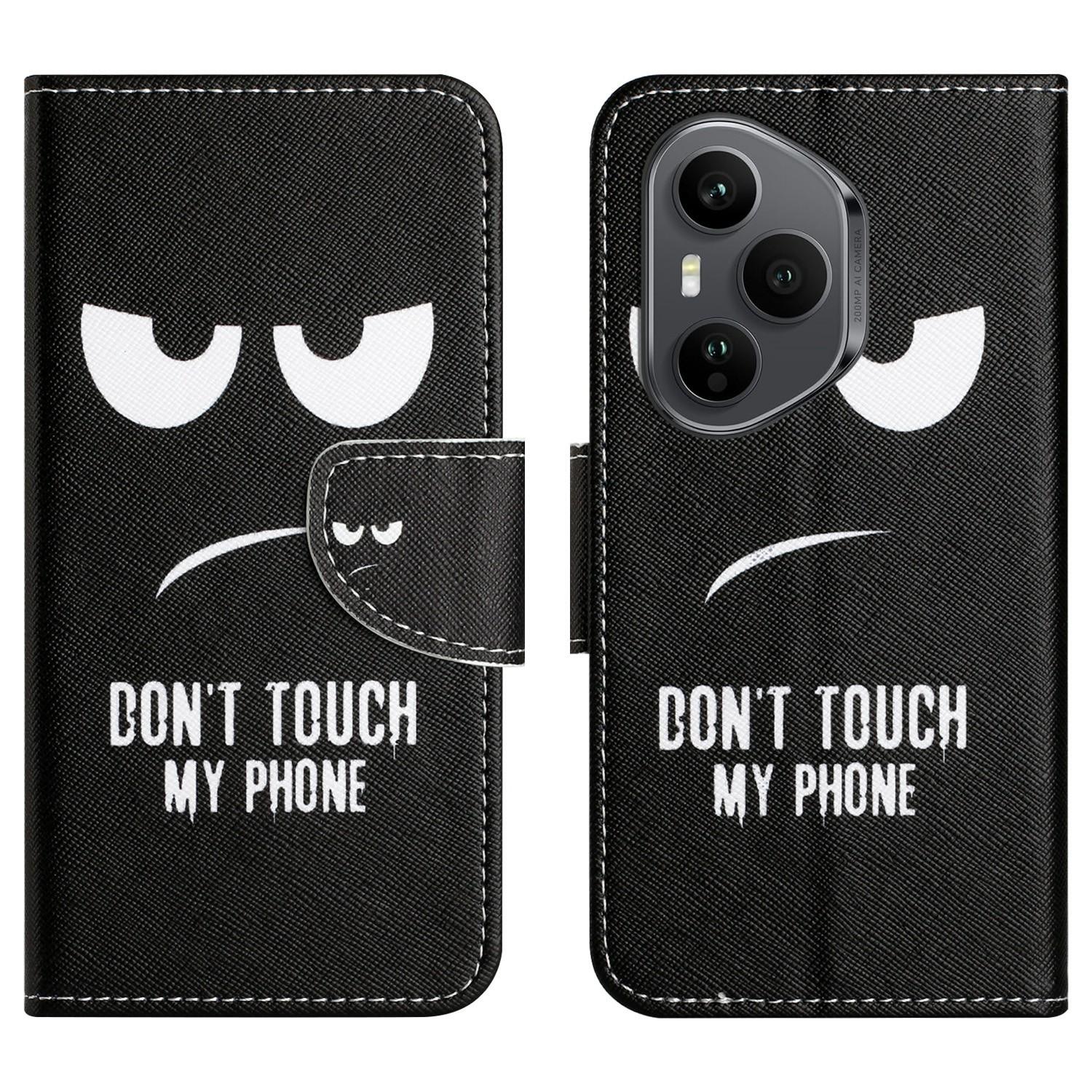 

For Honor 400 Pro 5G (Global) Case Pattern Printing Cross Texture Leather Phone Cover C