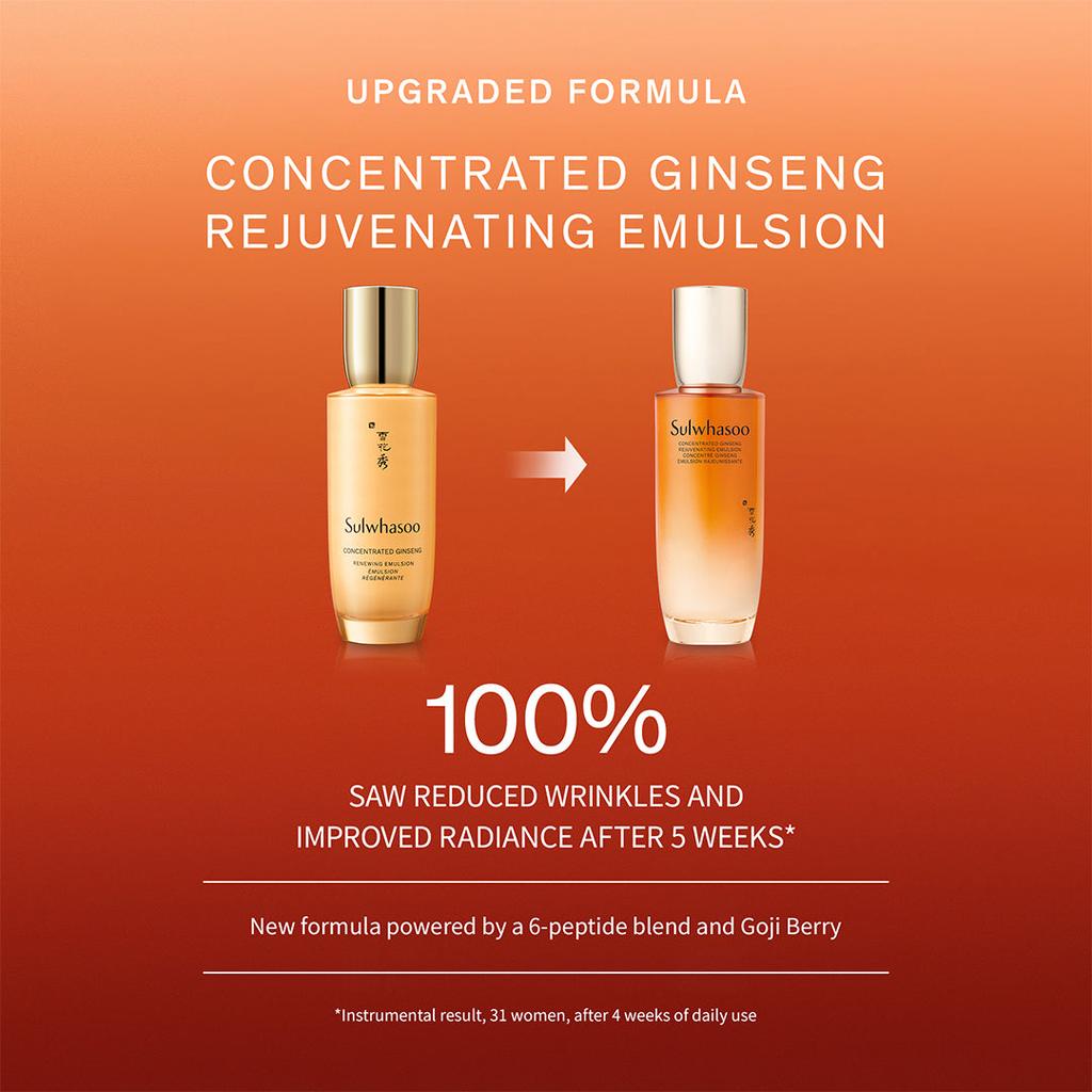 4pcs/100ml_[SULWHASOO] Concentrated Ginseng Rejuvenating Emulsion 25ml (Sample)