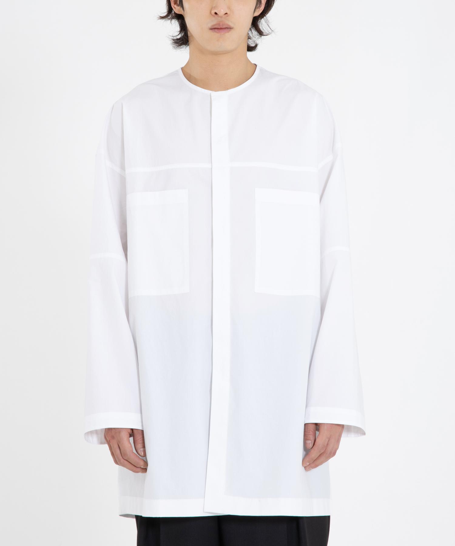 Row To Row Mrs006 Bio-Washed Fine Cotton Oversized Shirt (White) Iii/Xl