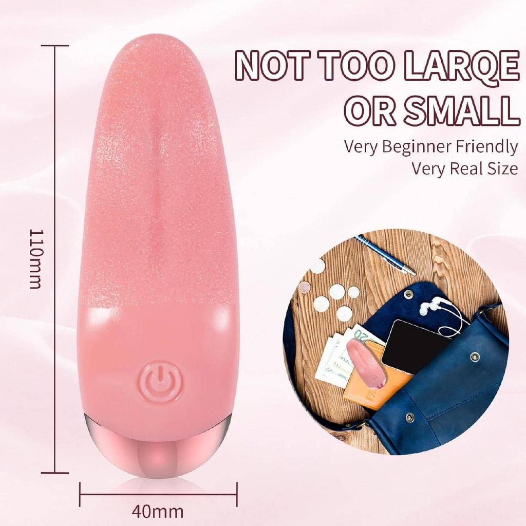 Vibrator realist pentru limbă Stimulator vaginal punct G Masturbator feminin Masaj pentru mamelon Cuplu Jucării sexuale erotice 10 moduri de vibrație