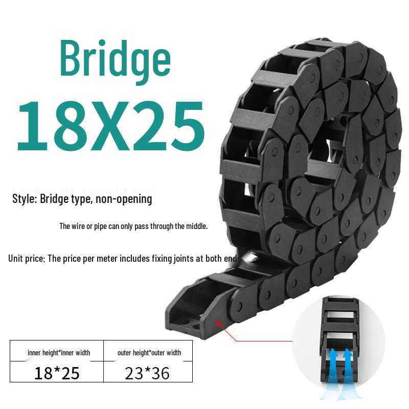 Silent Dustproof Nylon Cable Raceway Bridge for 3D Printing