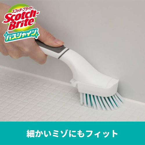 [Exclusive to .co.jp] 3M Bathroom Cleaning Brush Handy with Replacement Scotch Brite Bath Shine B-552J+R General Cleaning