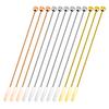 12 Pcs Cocktail Paddle Drink Stirrers, Stainless Steel Coffee Stirrers Reusable Beverage Swizzle Stick for Bar Party Home Office