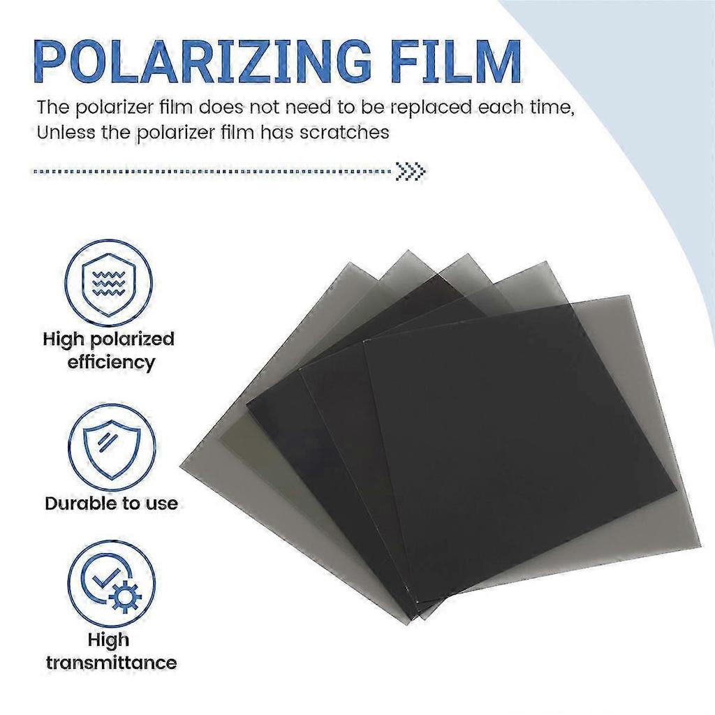 Film Polarizzatore Lineare Filtro Polarizzante LCD/LED Pellicola Polarizzante per Fotografia a Polarizzazione 10x10cm