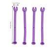 4PCS Heat Resistant Wine Glass Holder Adjustable Purple Silicone Wine Glass  Home Bar
