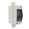 40A Dual Power PV Disconnect Switch Outdoor Small Breaker Box for Solar Panel with DIN Rail Enclosure DC 12‑400V AC