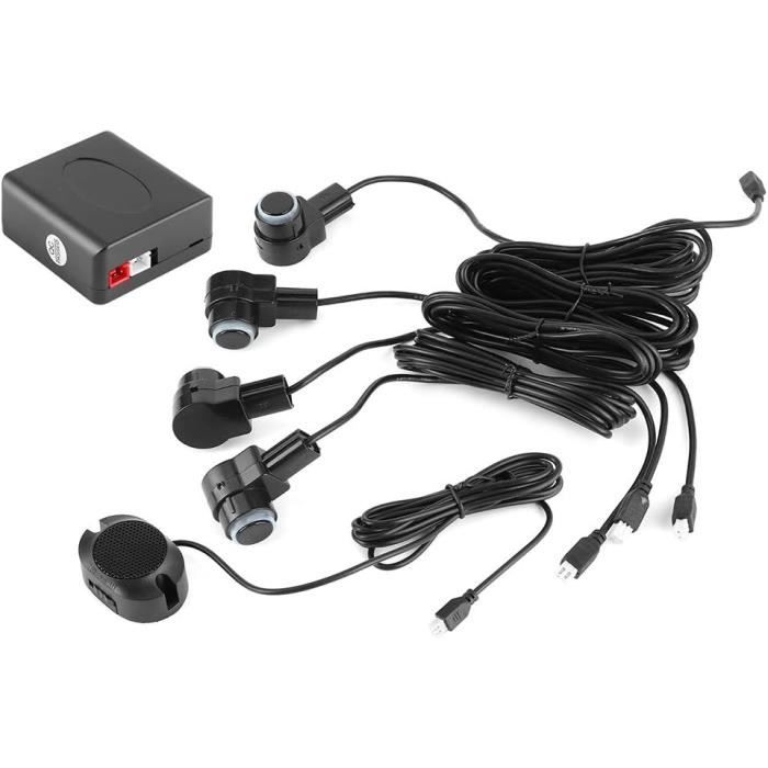 Système de Parking Intelligent d'aide au stationnement 4 sonde de capteur Kit d'alerte de Sonnerie Automatique de de recul de Voi