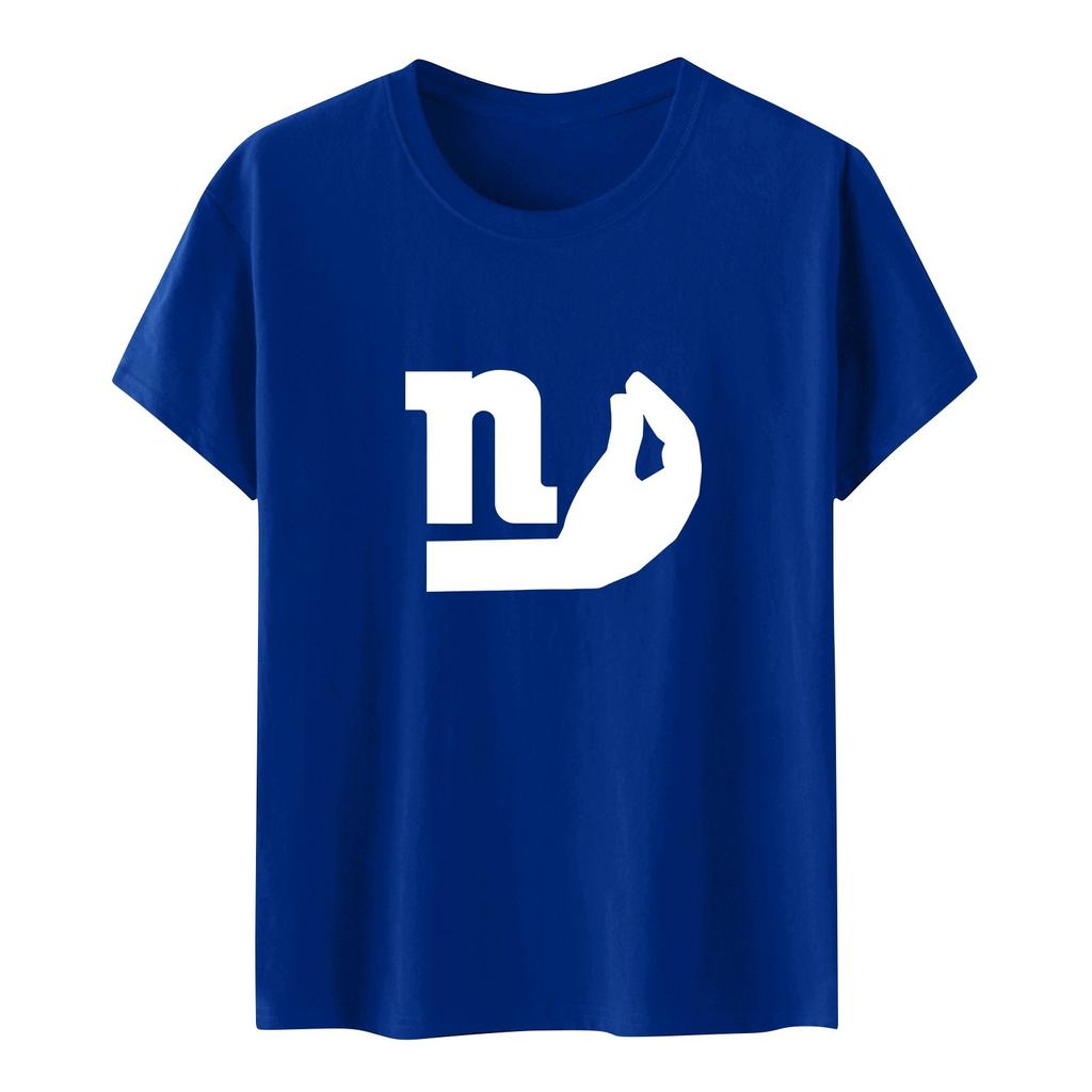 Lässiges, locker sitzendes, bedrucktes T-Shirt für Damen mit Rundhalsausschnitt und kurzen Ärmeln