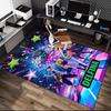 Kpop Dämonenjäger Teppich Ideal für Lesezimmer, Mehrzweck-Bürostuhl Sofa Teppich, Rutschfester Bedruckter Heimteppich