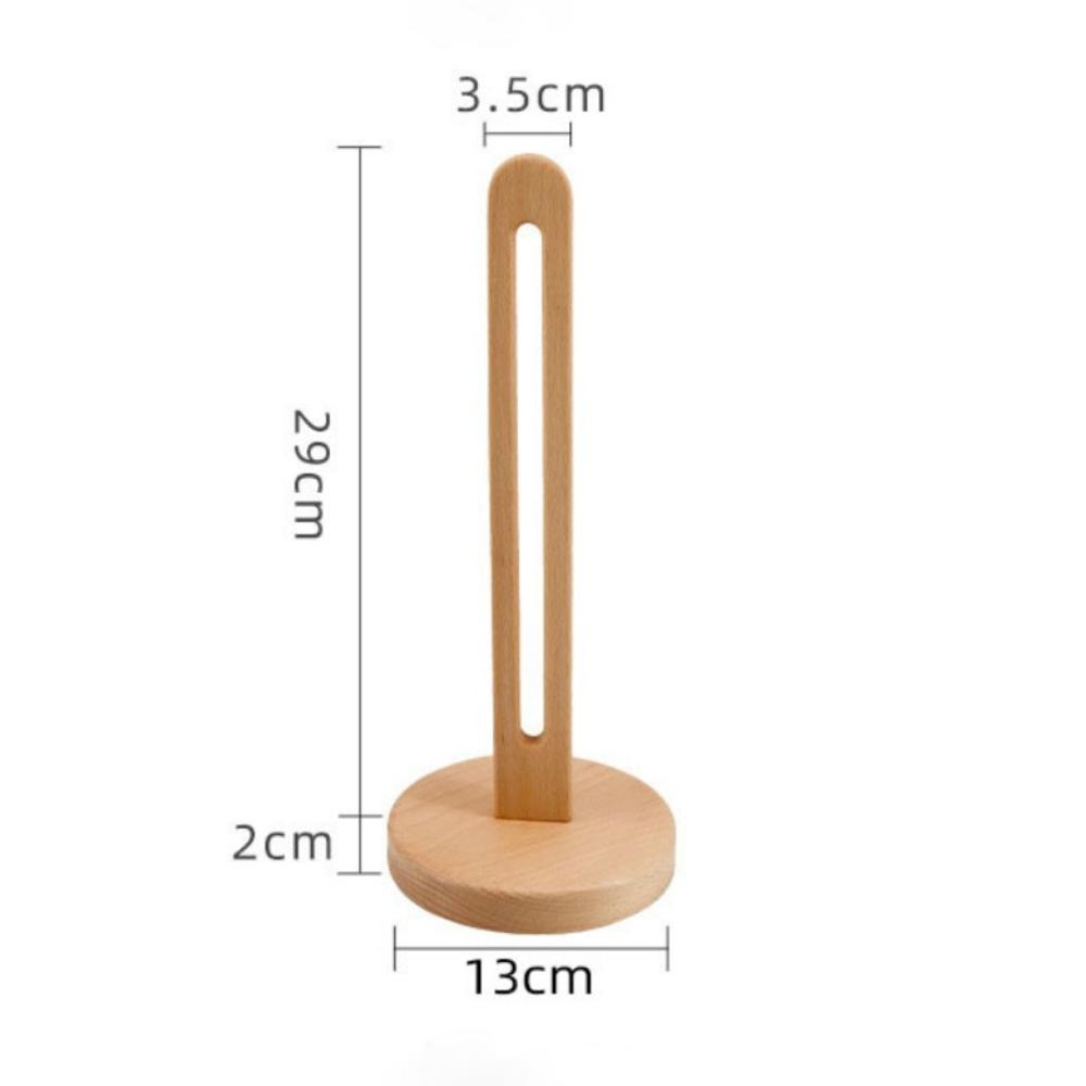 No Punch Kitchen Paper Storage Rack Solid Wood Lazy Rag Storage Rack  Kitchen Accessories