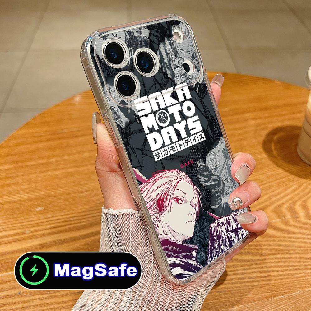 Sakamoto Days Gaku Phone Case for iPhone 17 16 15 14 13 12 11 Air Pro Max Plus Mini Magsafe Clear Colorful Cover Luxury Pretty