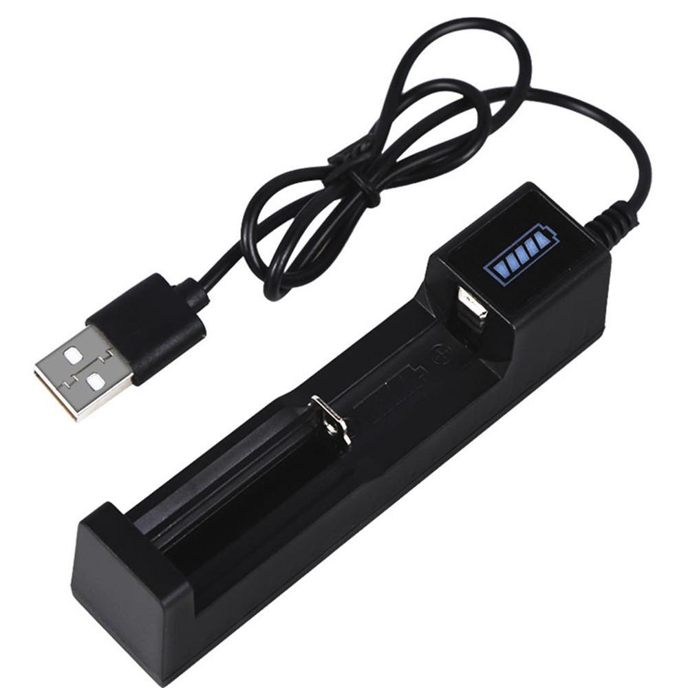 1pcs 18611/16611/11111 Charger 1.7V/1.1V Li-ion Battery Charger USB Universal Smart 1Slot Charger Lithium Battery Charge Adapter