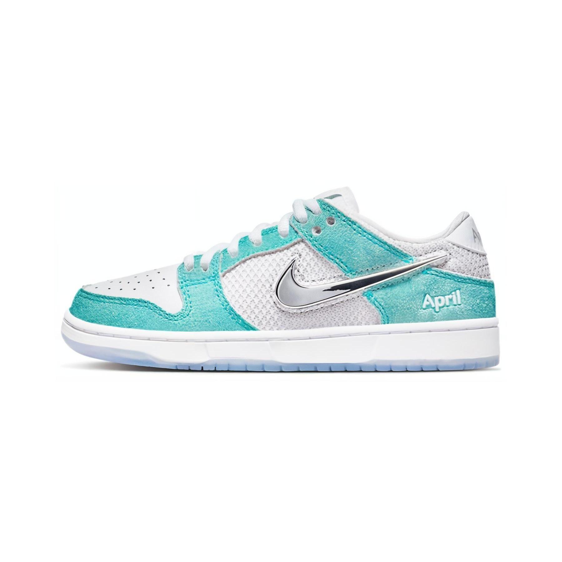 (PS) Nike x April Skateboards SB Dunk Low Turbo Green Kids FZ6106-300 EU 28