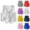Boy's V-Neck Sleeveless Elegant Fashion Vintage Sequined Suit Vest