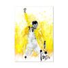 Freddie Mercury Silhouette Disegno a Linee Stampe d'Arte Bianco e Nero Poster Minimalista Immagini da Parete Musicali Pittura su Tela Decorazione