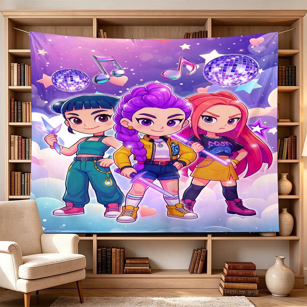 Dance Party Stars Decorative Wall-Hanging Tapestry, Home Ornament for Living Room,Dorm and Fan Parties,Multi-style,celebrities,cartoons,music,sports s
