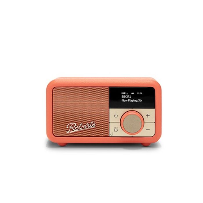 Altoparlante bluetooth portatile - roberts - revival petite 2 - arancione - 20 ore di ascolto - dab/dab+/fm