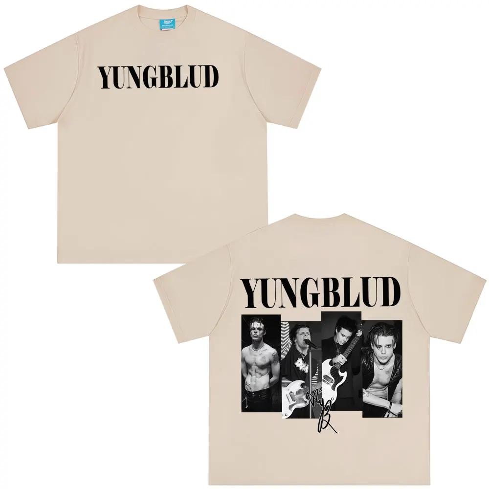 Rapper Yungblud IDOLS Tour 2026 T Shirts Men's Women Fashion Vintage T-shirt Summer Oversized Short Sleeve T Shirts Fan Gifts