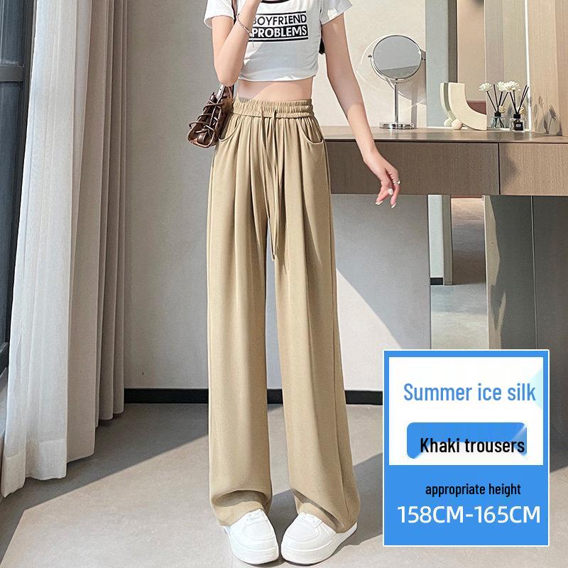 

Women s High-Waisted Slimming Casual Pants, 2025 Style - Versatile, Loose Fit, Straight Leg for Daily Commute S (85-95 jin)