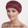 New Adult Hair Cap with Hollow Toe Cap, Solid Color Knitted Mesh Cap, Tied Hair Fishing Net Headband Cap