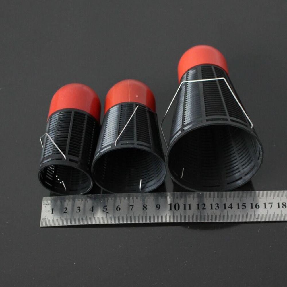 Plastic Large Pellet Bait Thrower Shuttlecock Shape Fish Cage Feeder Fishing Bait