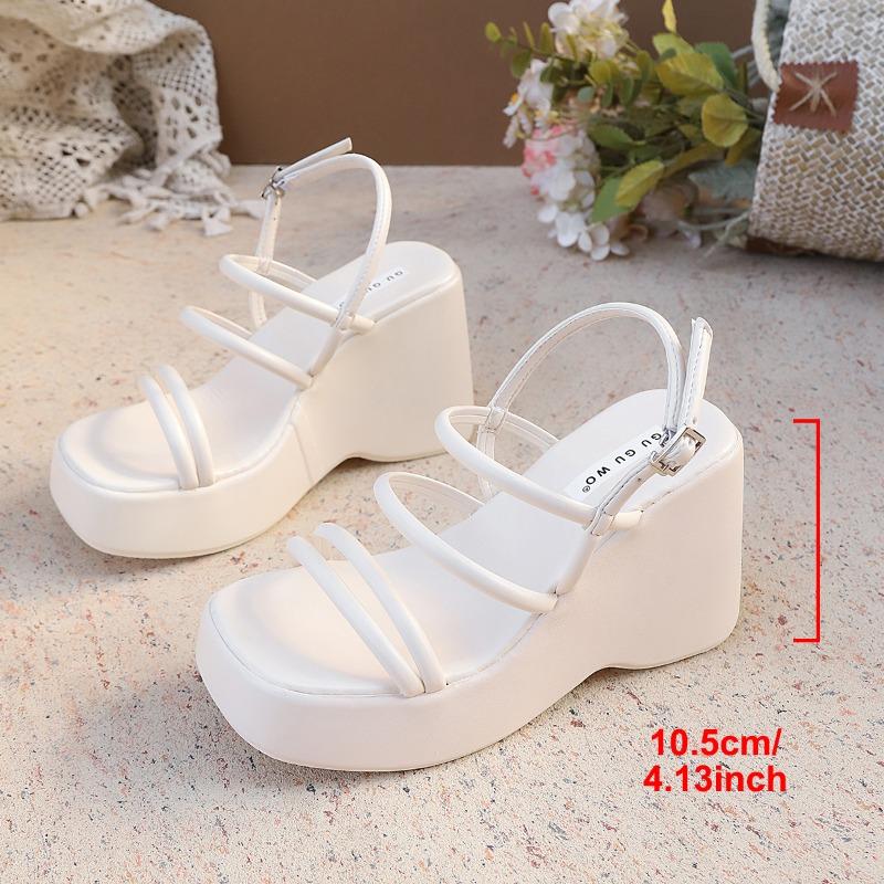 French Roman Platform Sandals Women s Summer New Fashion Versatile Casual Wedge Heels 35