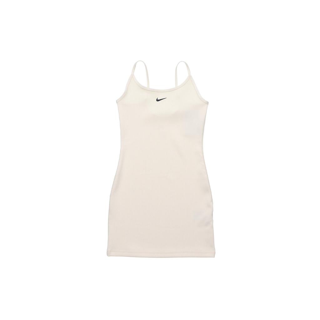 Nike Sportswear Solid Knit Bodycon Dress Women Dresses Ivory DM8878-118