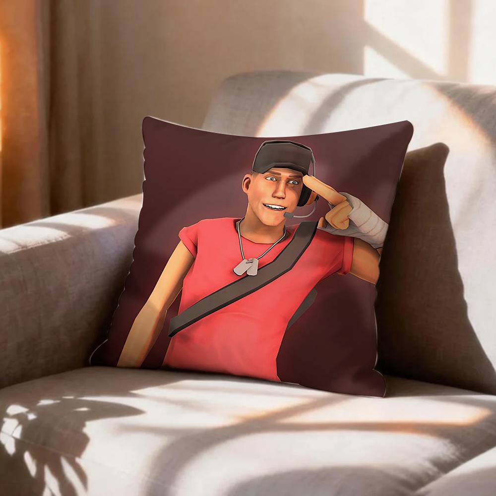 Scout Medic Team FFortress TF Pillow Case Pattern Printed Pillowcase For Living Room Sofa Cushion Cover
