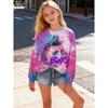 Fashion Women's T-shirt Demon Hunters Print O-Neck Pullover Top Casual Sweatshirt Kids Tees Top Long Sleeve Clothing