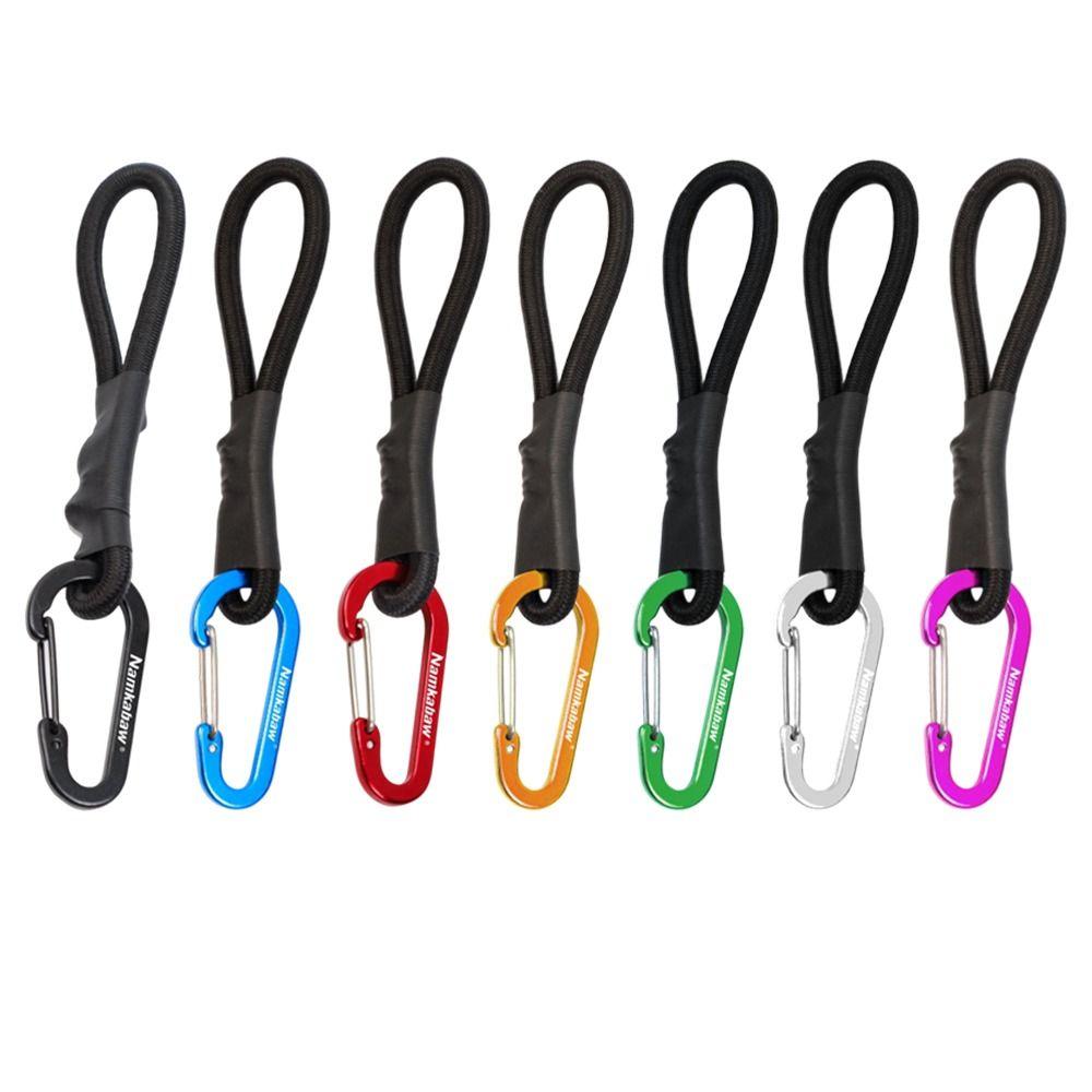 2pcs Multicolors Camping Tent Stretch Rope with Carabiner Outdoor Tool For DIY Accessories
