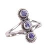 Natural Tanzanite Gemstone 925 Solid Sterling Silver Jewelry Ring Size 6 Y7t69